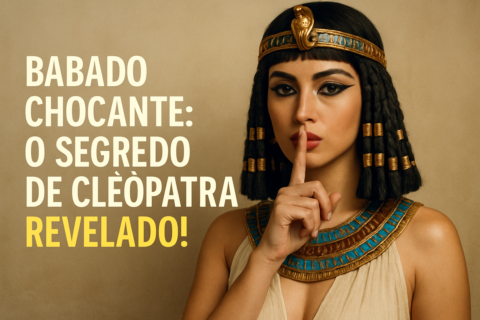 🚨 BABADO CHOCANTE: O SEGREDO DE CLEÓPATRA REVELADO! 🐍💋